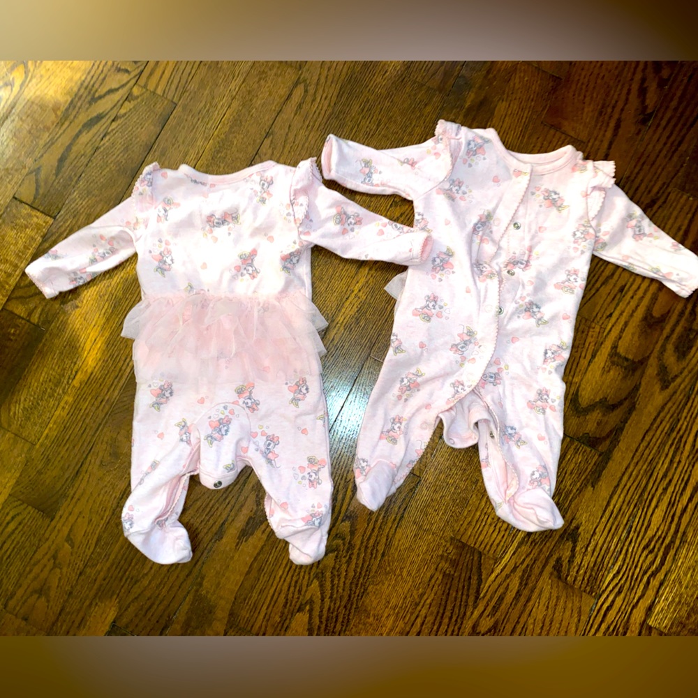 Minnie Mouse Disney baby ruffle butt pajamas
